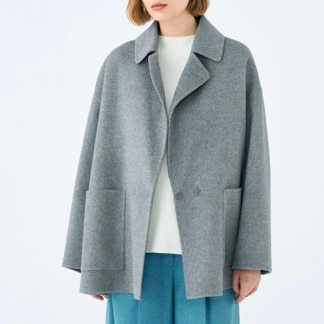 BALLSEY プレミアムウールリバー オープンカラーショートコート