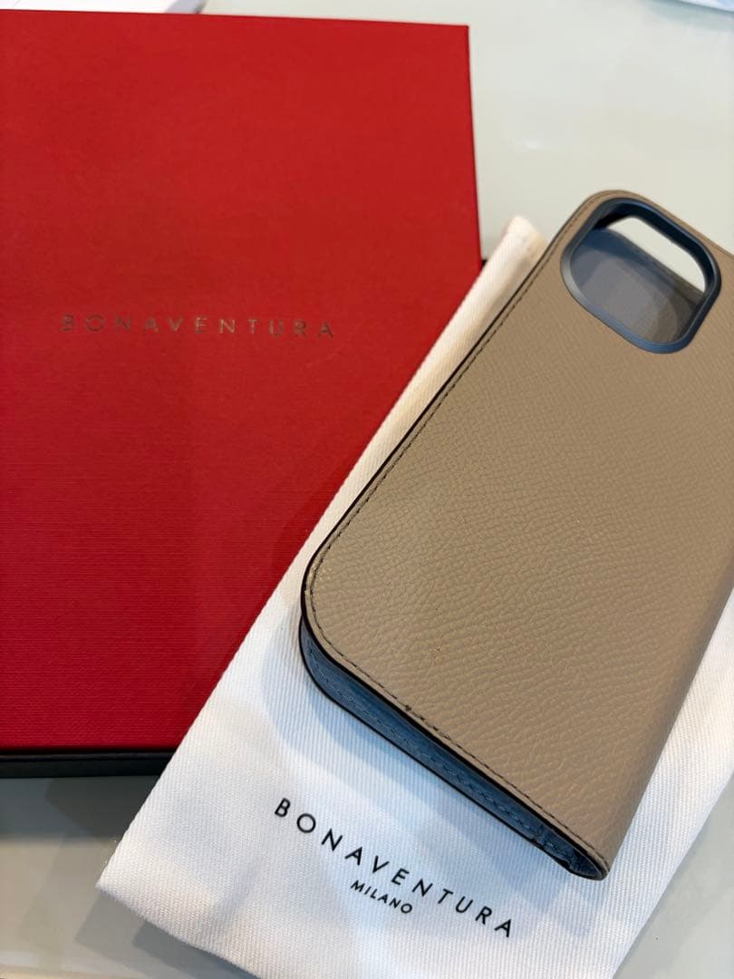 【値下げしました】ボナベンチュラiPhone17ダイアリーケース　ノービレレザー
