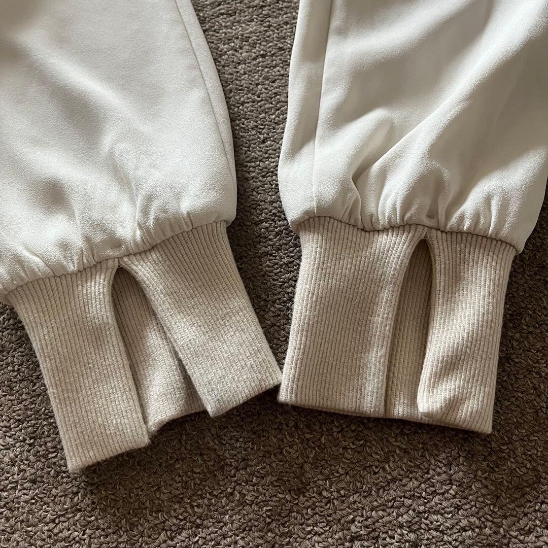 Col Pierrot コルピエロ ジョーゼット スソリブ パンツ 白 38