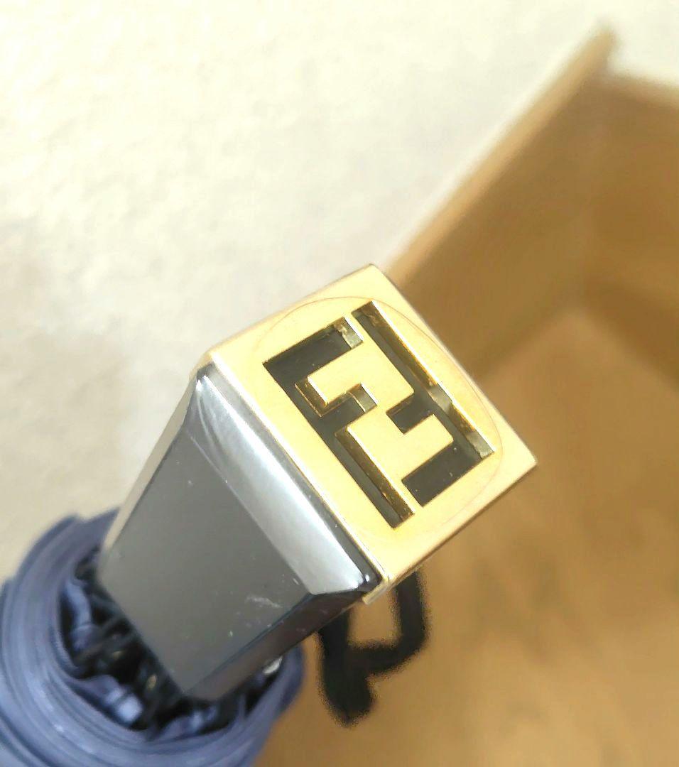 【未使用タグ付き】 FENDI フェンディ 折りたたみ傘 ズッカ柄 　タグ付き