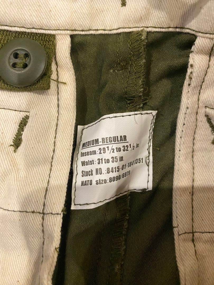 極美品　waiper m-65 パンツ　M-R オリーブ　後期型