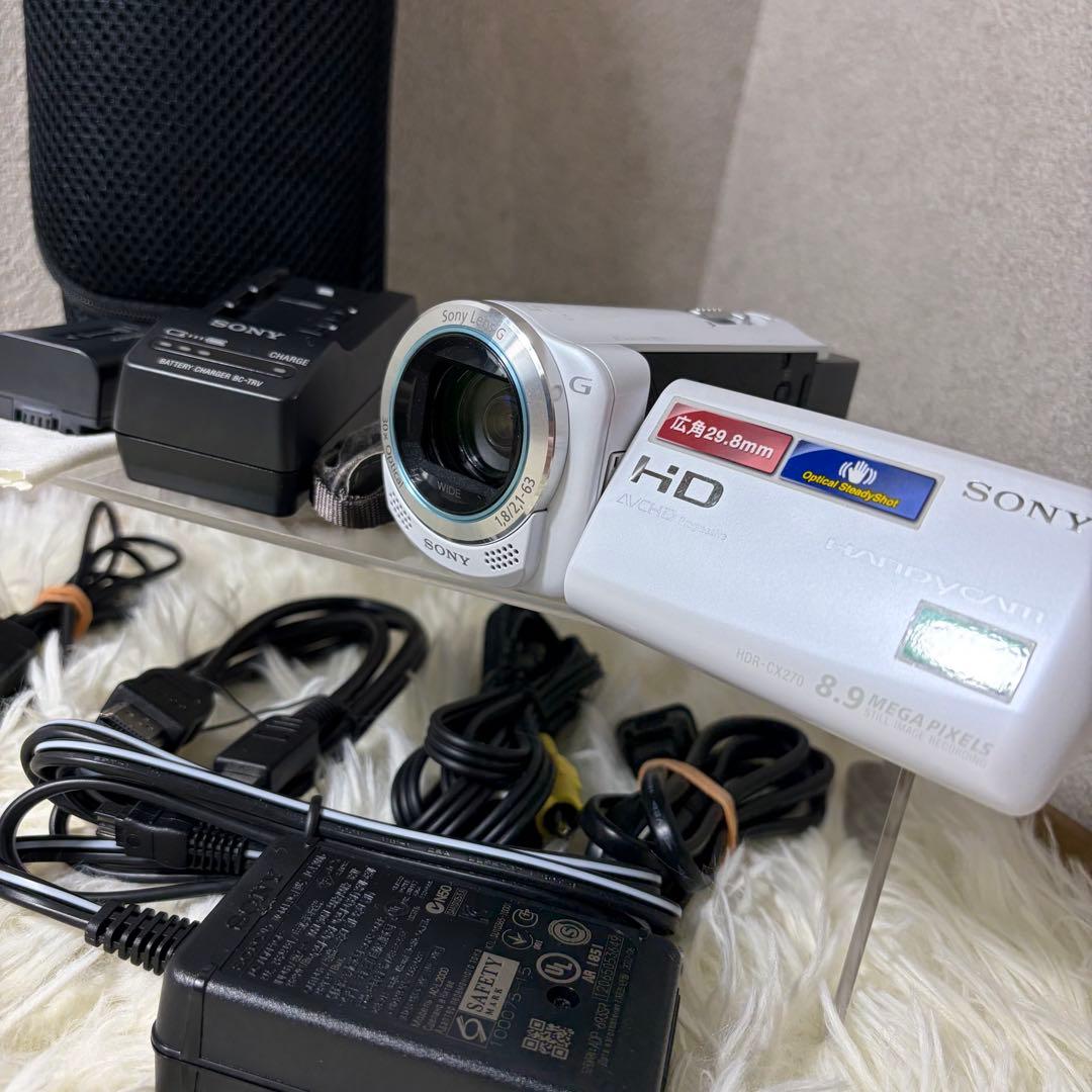 【極美品】Sony Handycam HDR-CX270V 付属品多数