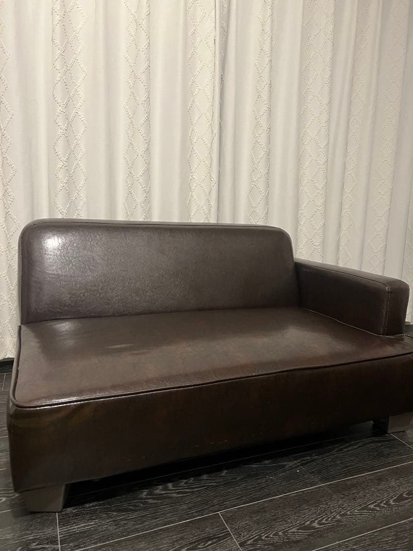 【早い者勝ち❗️】ヴィンテージ　ダークブラウン 2人掛けソファ　美品