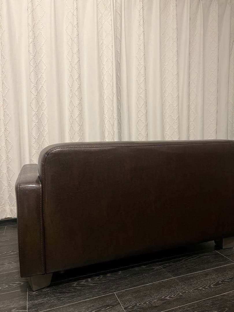 【早い者勝ち❗️】ヴィンテージ　ダークブラウン 2人掛けソファ　美品