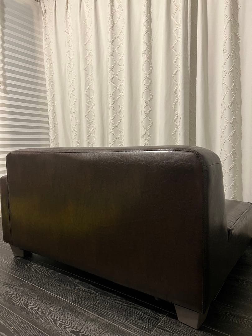 【早い者勝ち❗️】ヴィンテージ　ダークブラウン 2人掛けソファ　美品