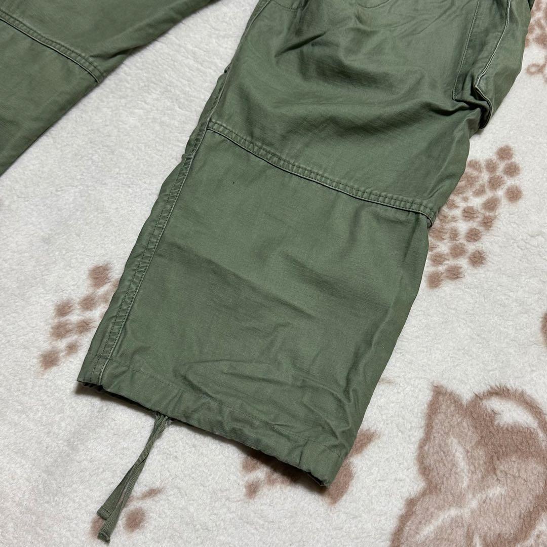 シュプリーム カーゴパンツ カーキ オリーブ ドローコード ベルト ミリタリー