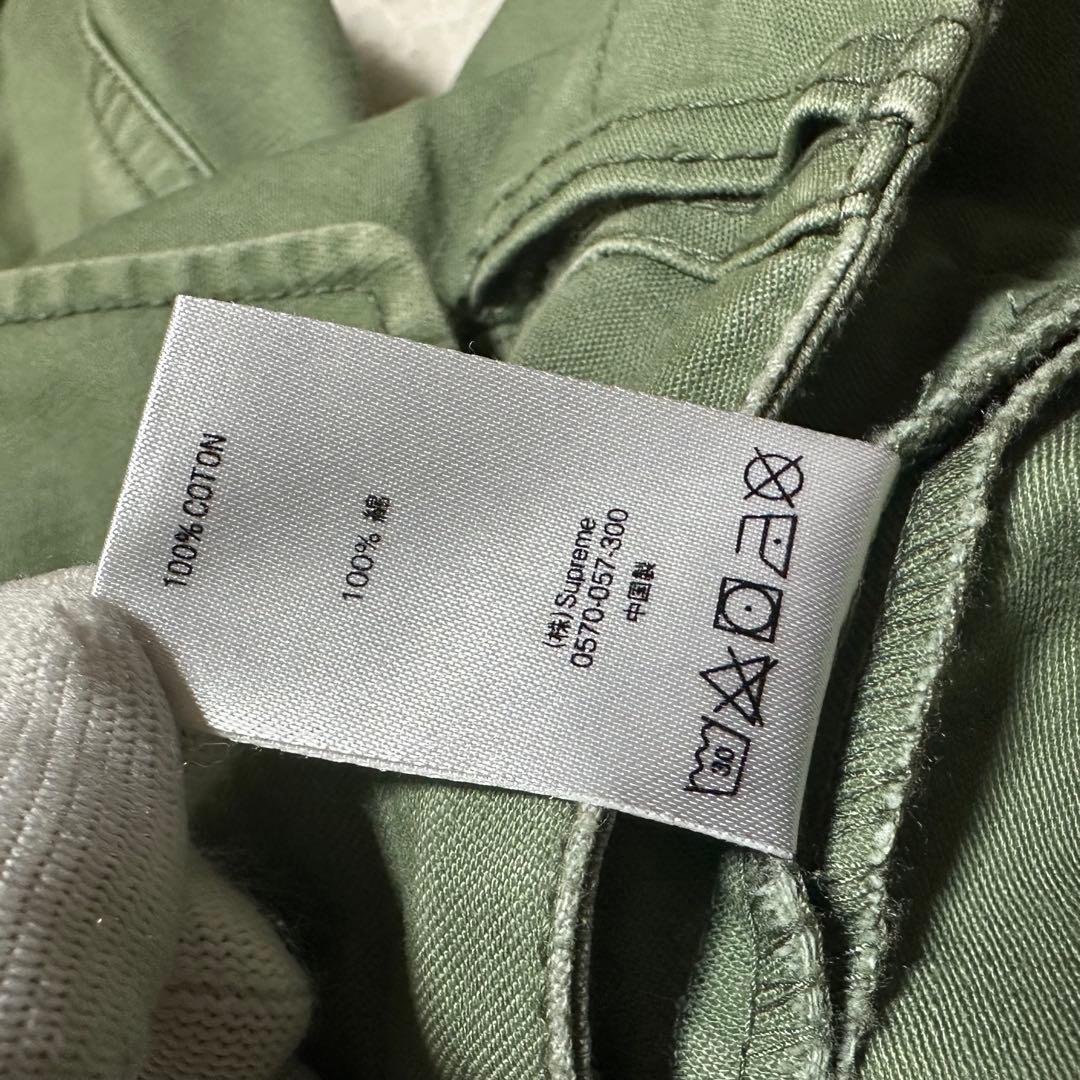 シュプリーム カーゴパンツ カーキ オリーブ ドローコード ベルト ミリタリー
