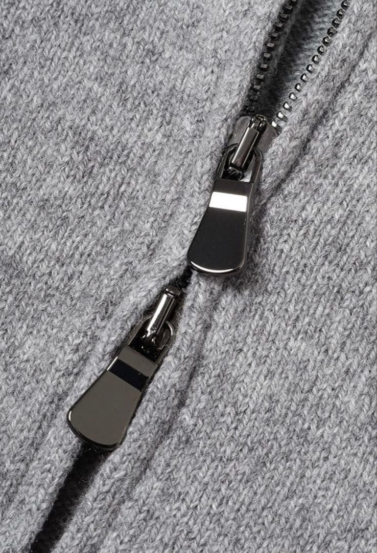 フィリッポ デ ローレンティス　7G カシミヤ混ウール フルジップニット