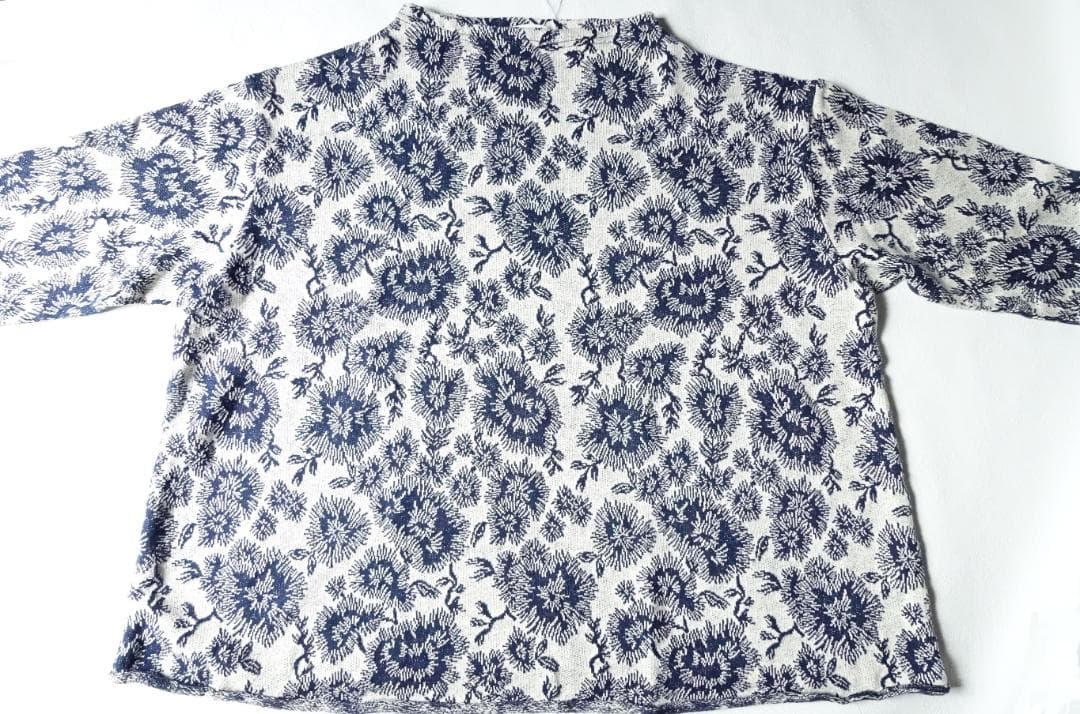 2023 新品Plantation☆カスリフラワージャガードプルオーバー 2