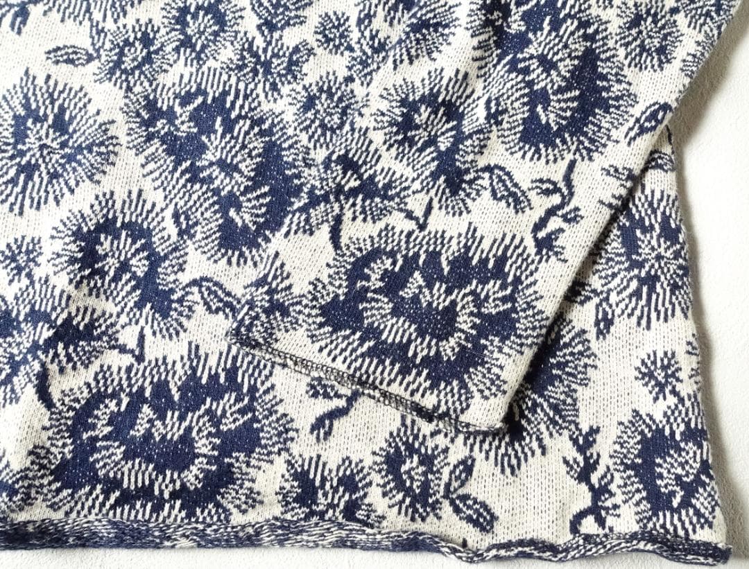 2023 新品Plantation☆カスリフラワージャガードプルオーバー 2