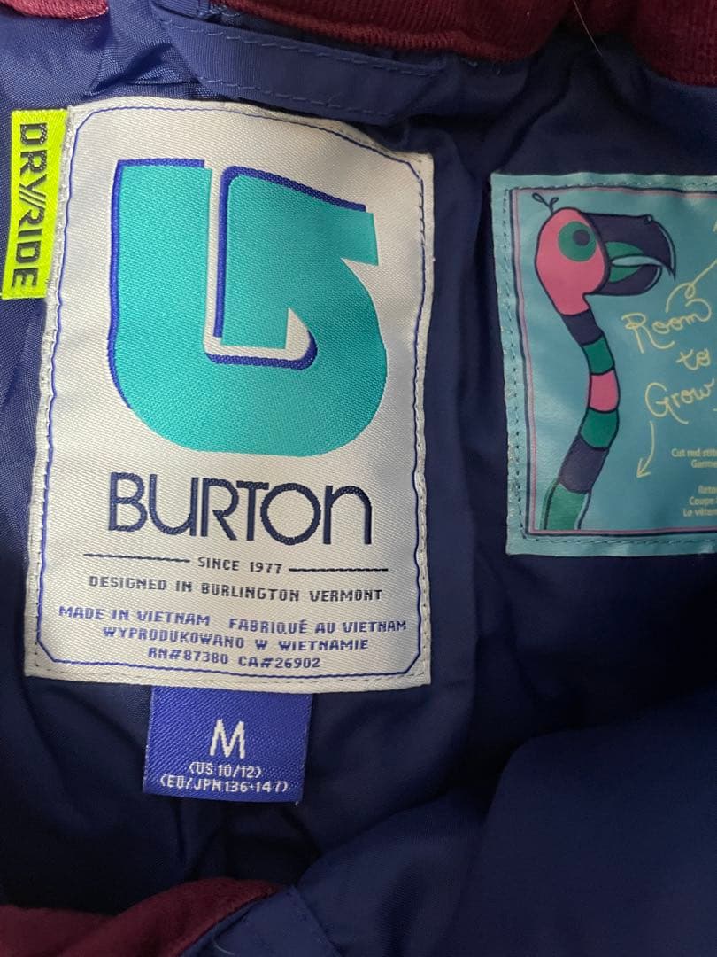 Burton スノーボードウェアセット Mサイズ　上下セット