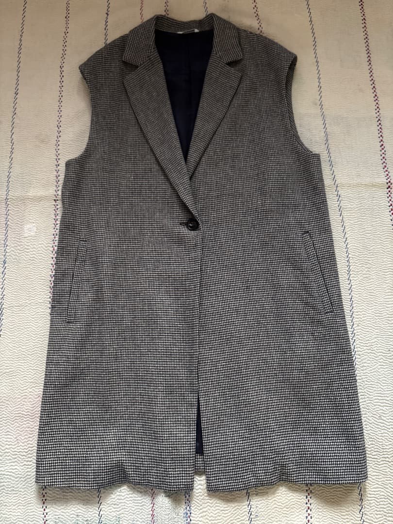 アーツ&サイエンス　千鳥格子ロングベスト新品　arts&science