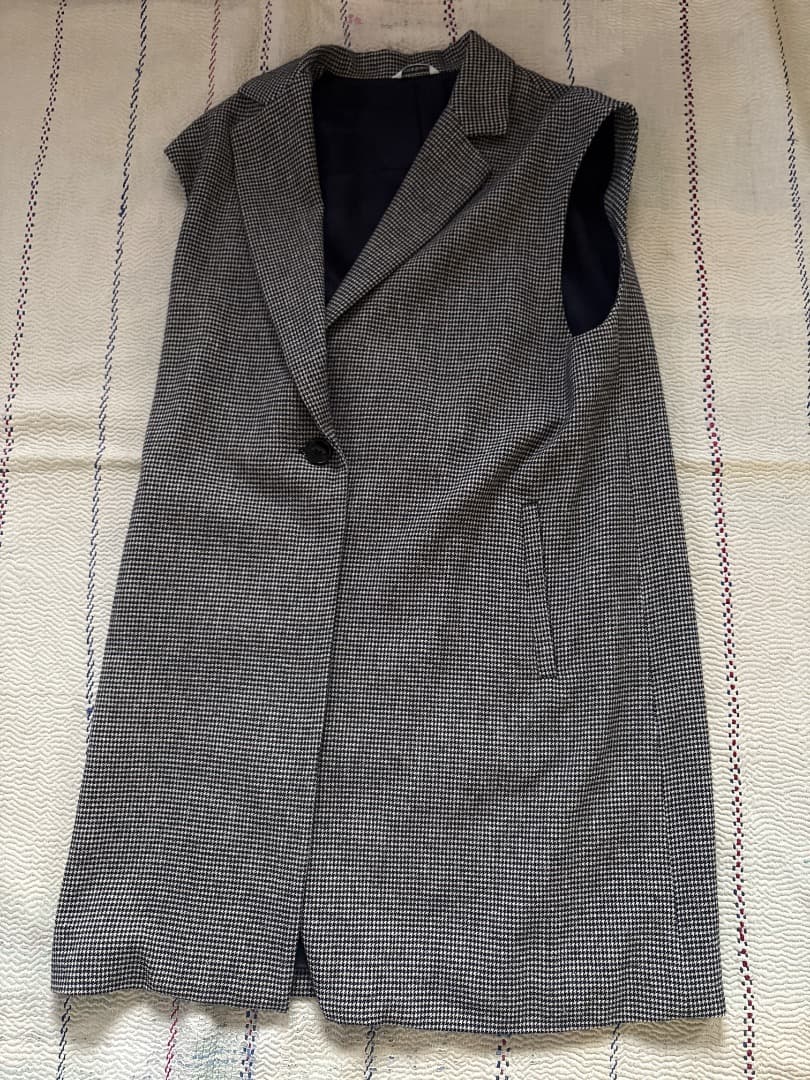 アーツ&サイエンス　千鳥格子ロングベスト新品　arts&science