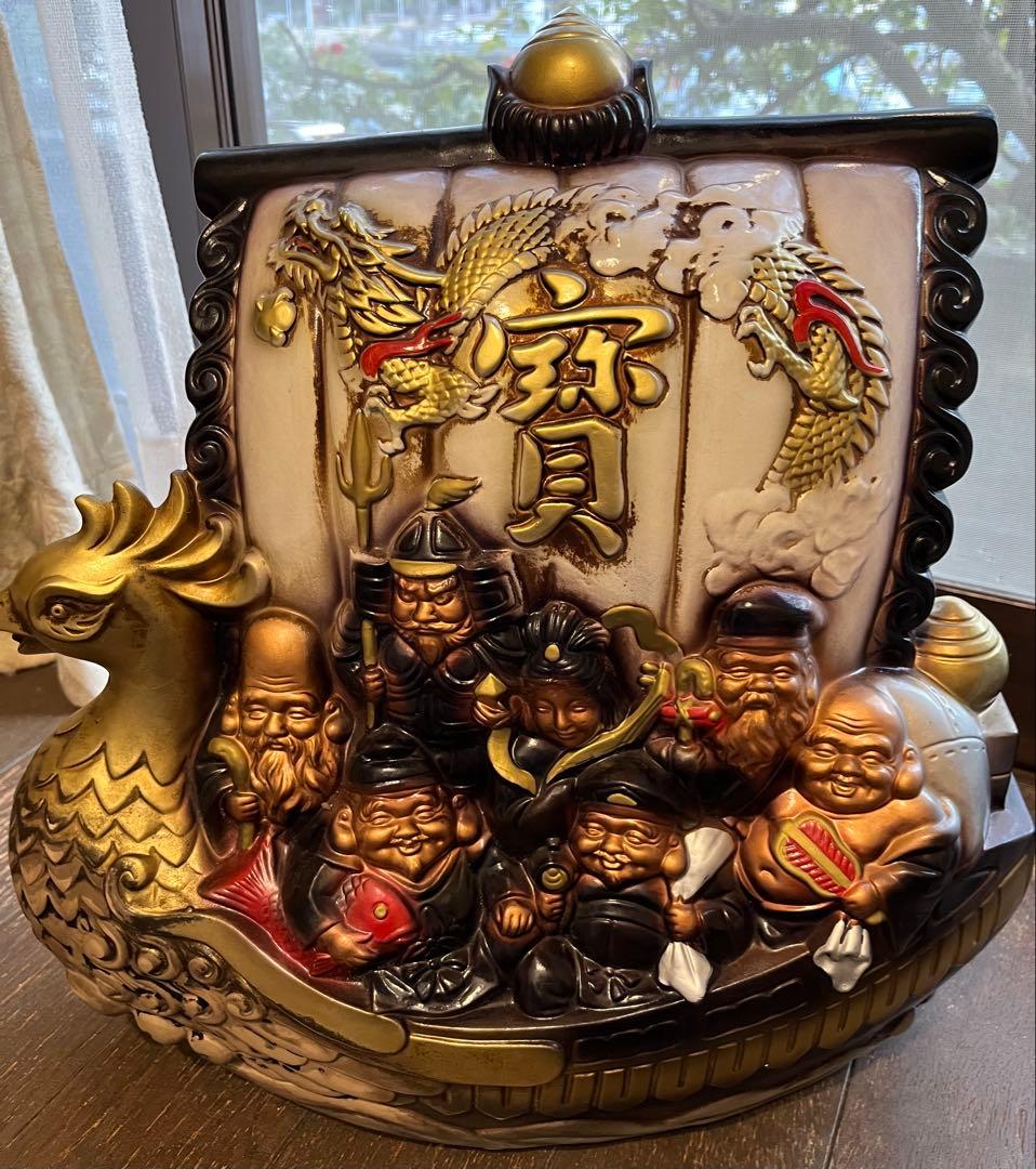 宝船　七福神 寶船 縁起物 商売繁盛 置物