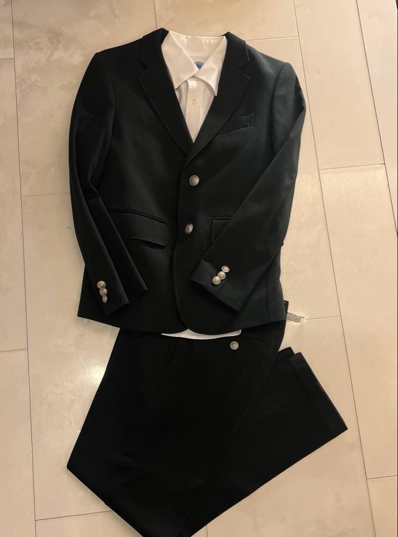 JPRESS 黒スーツと白シャツセット 150