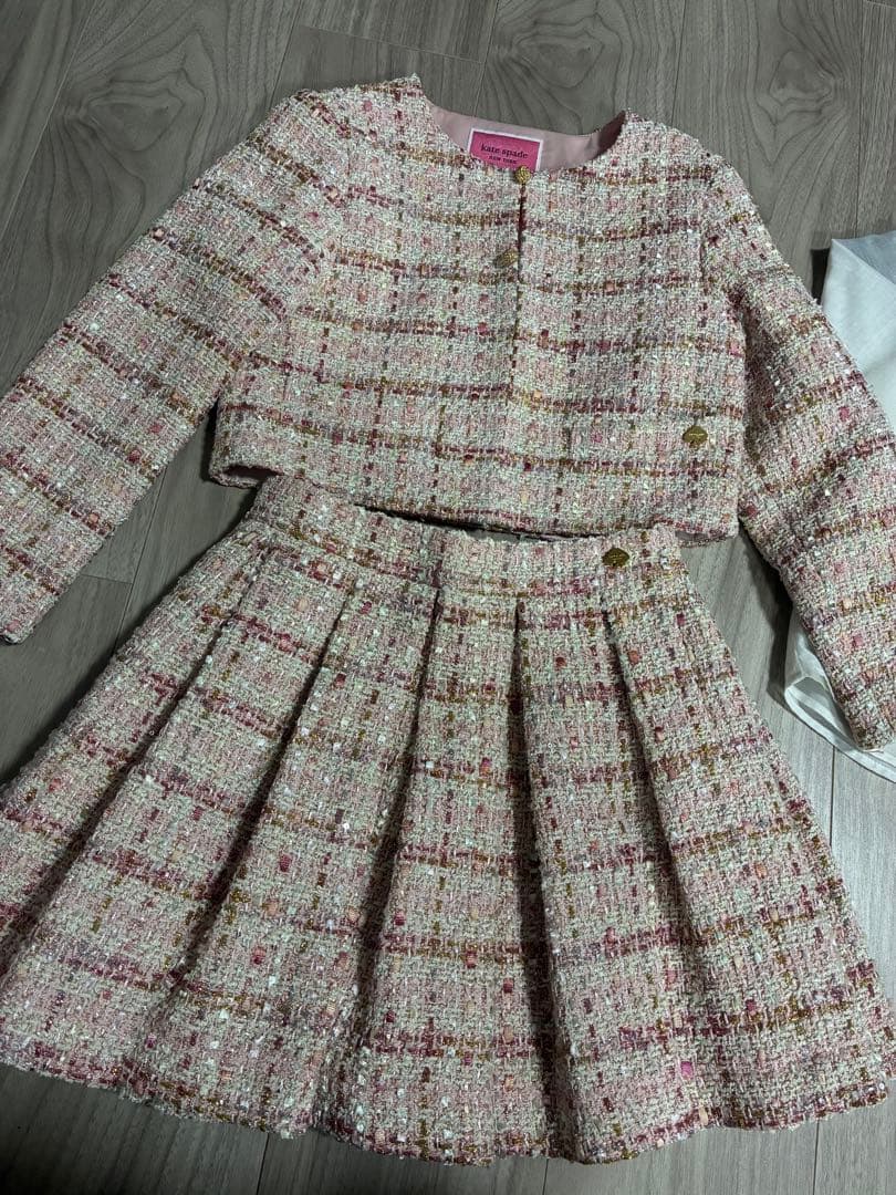【試着のみ】ケイトスペード♡ミックスツイード セット 120