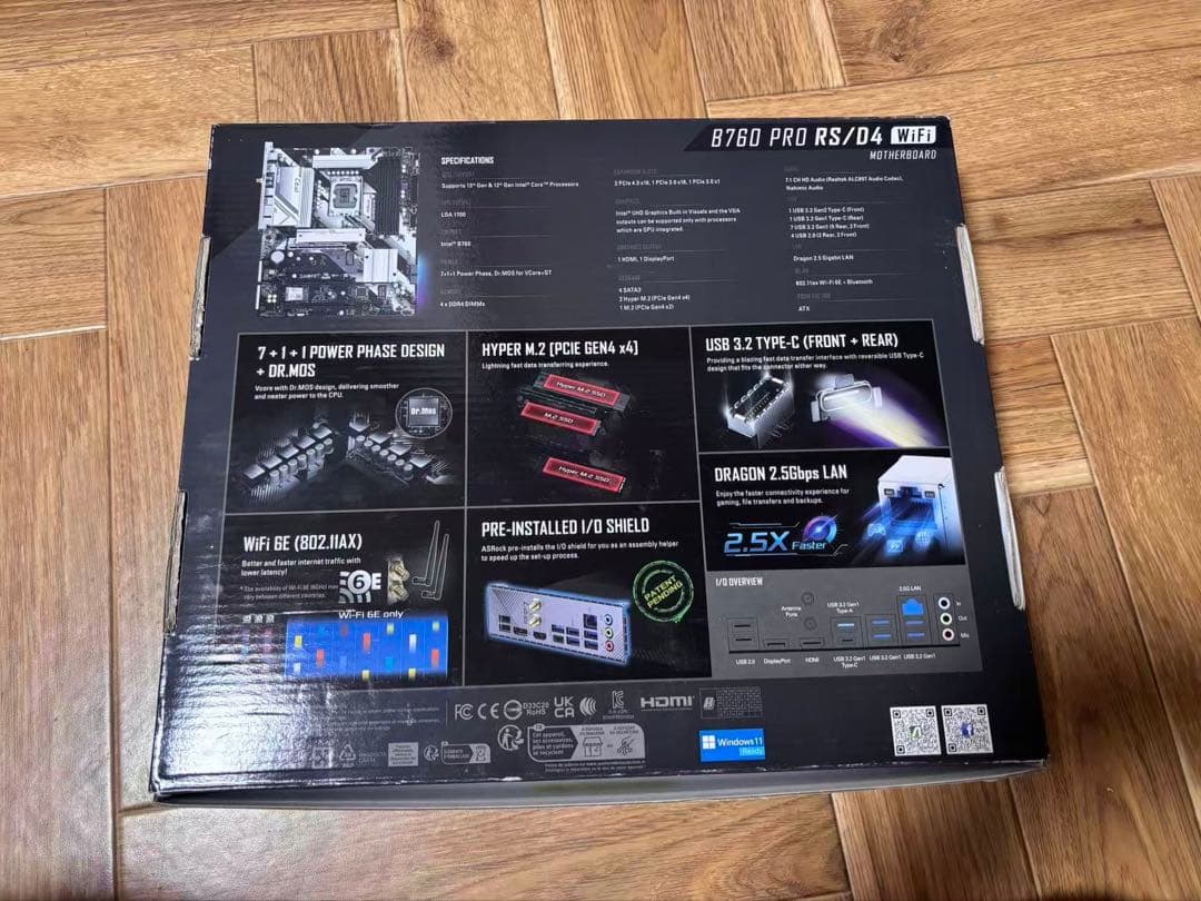 ASRock B760 PRO RS/D4 WiFi マザーボード