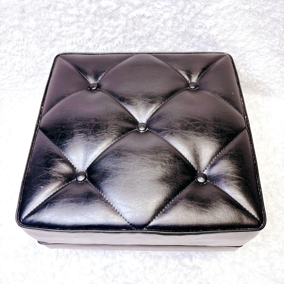 カリモク60 Kチェア オットマン スタンダード ブラック モダンスツール