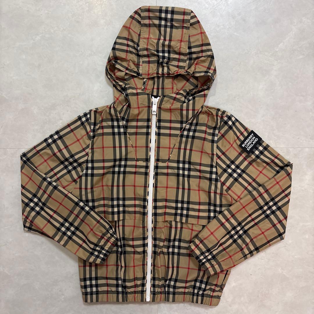 BURBERRY キッズ チェック柄 薄手 ジャケット