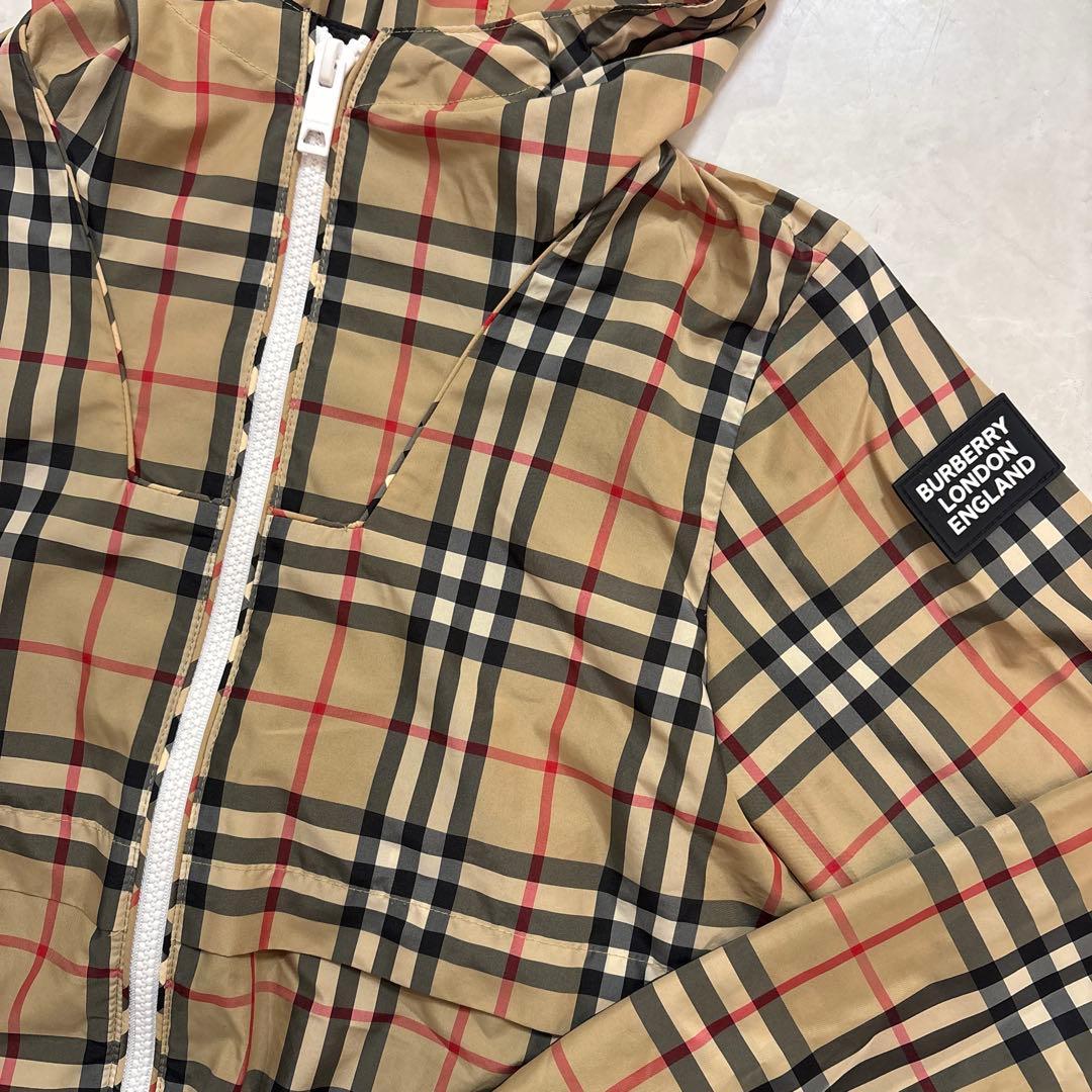 BURBERRY キッズ チェック柄 薄手 ジャケット