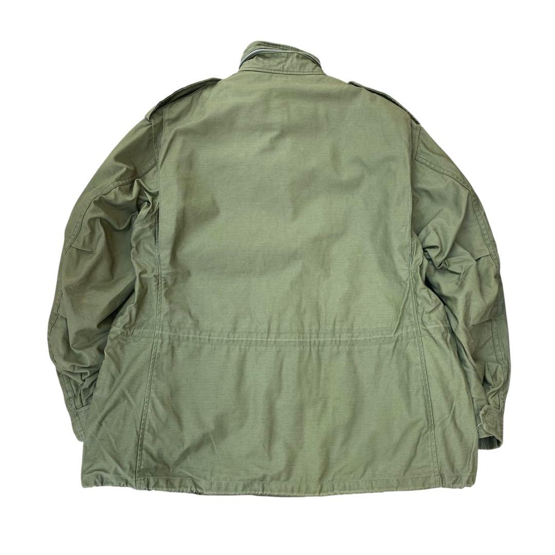 70s M-65 フィールドジャケット 2nd L-S 米軍実物 アルミジップ