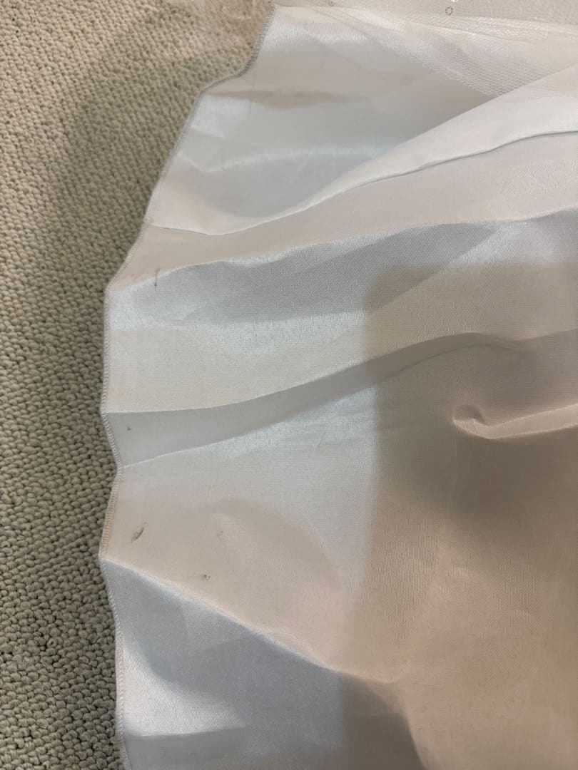 2wayフリルオフショルダーウェディングドレス