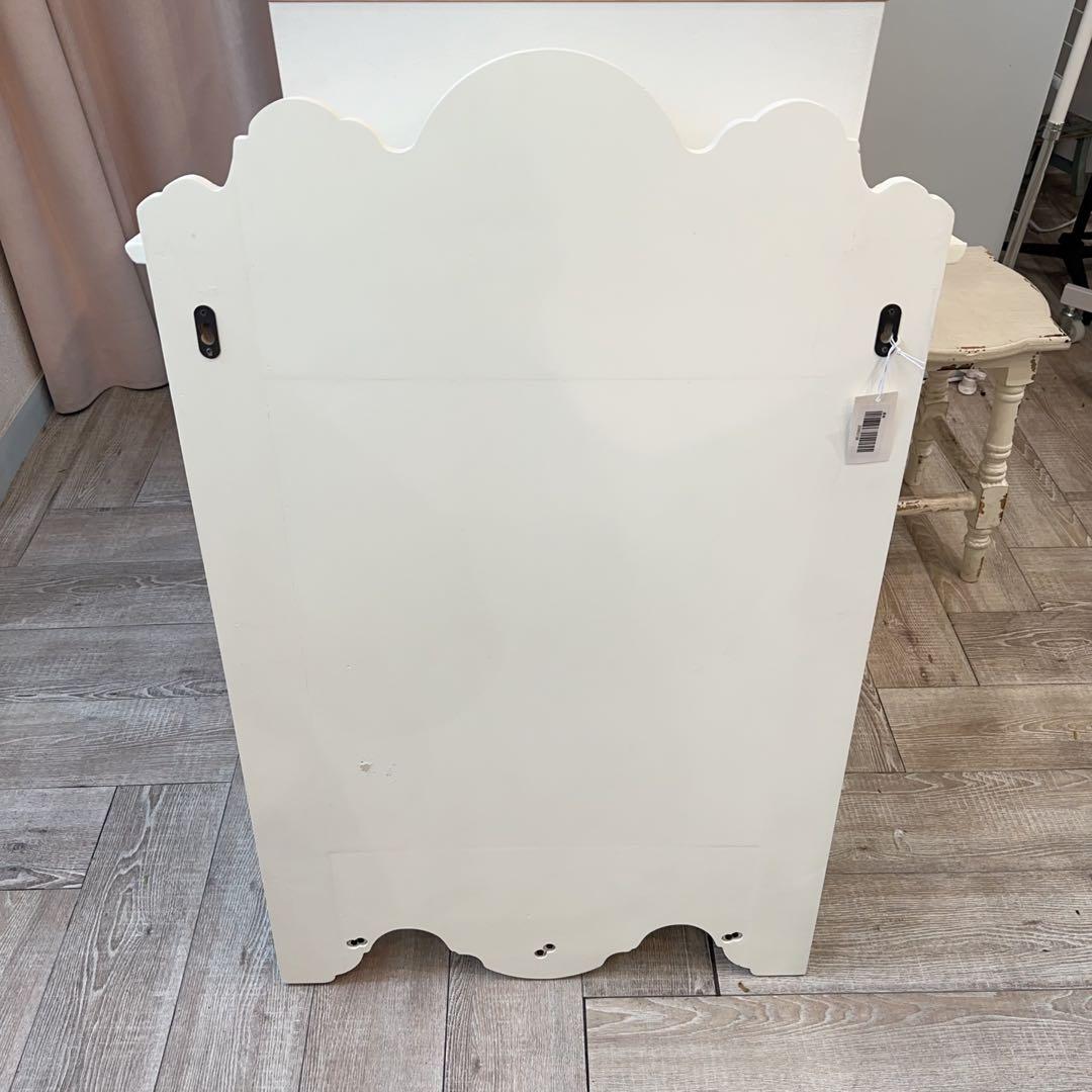 フレンチアンティークシャビー壁掛け シェルフ　モール　ワイド640