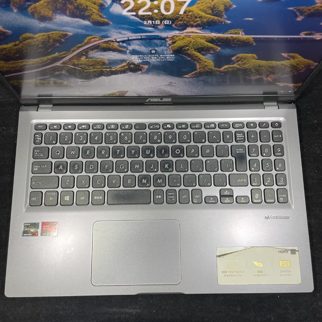 【良品 2021年製】ASUS 5世代ryzen7 16GB 512GB