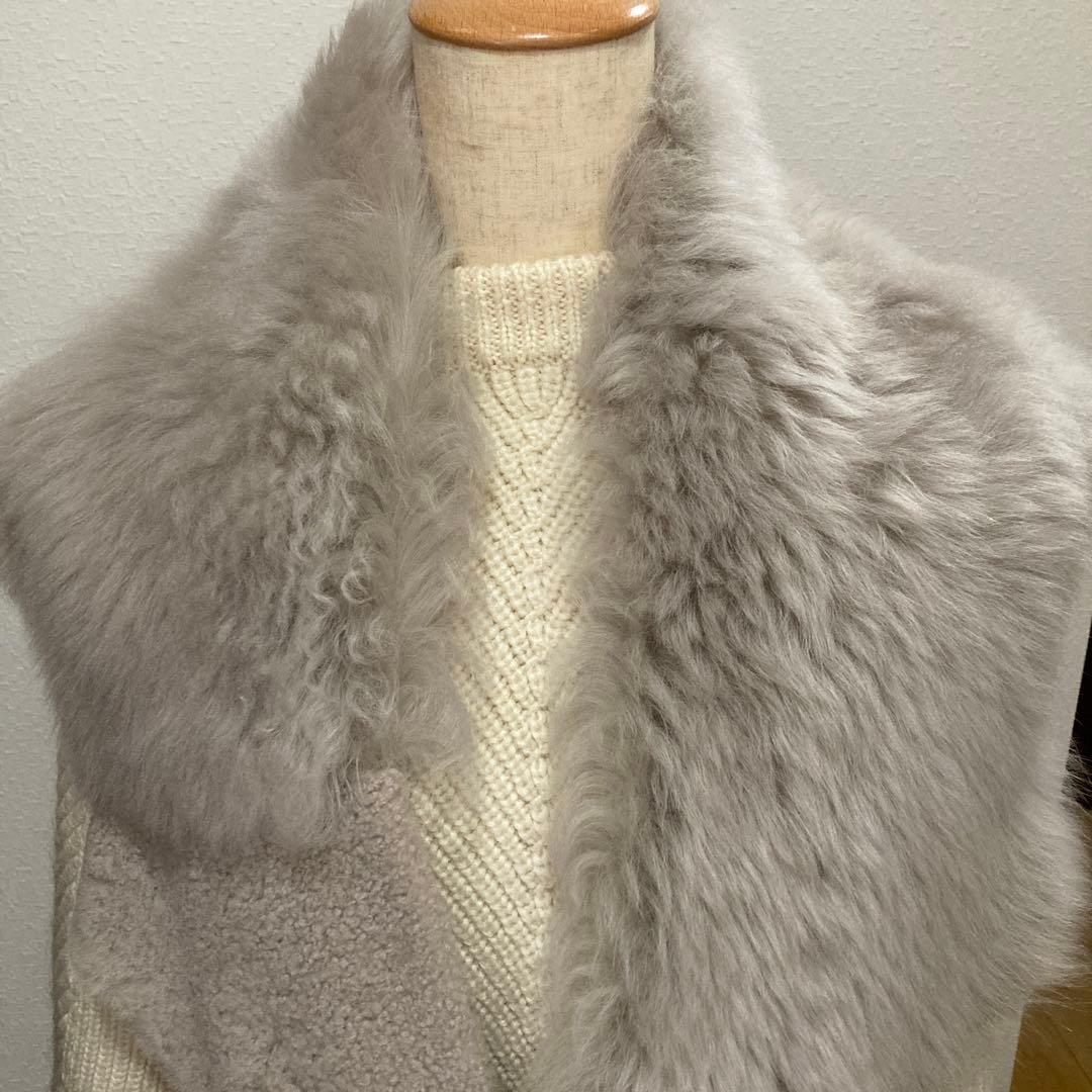 ムートン　ショール　CARL DONOCHUE