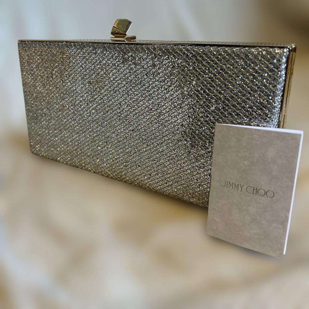 週末セール【希少/美品】JIMMY CHOOグリッター　クラッチバッグ