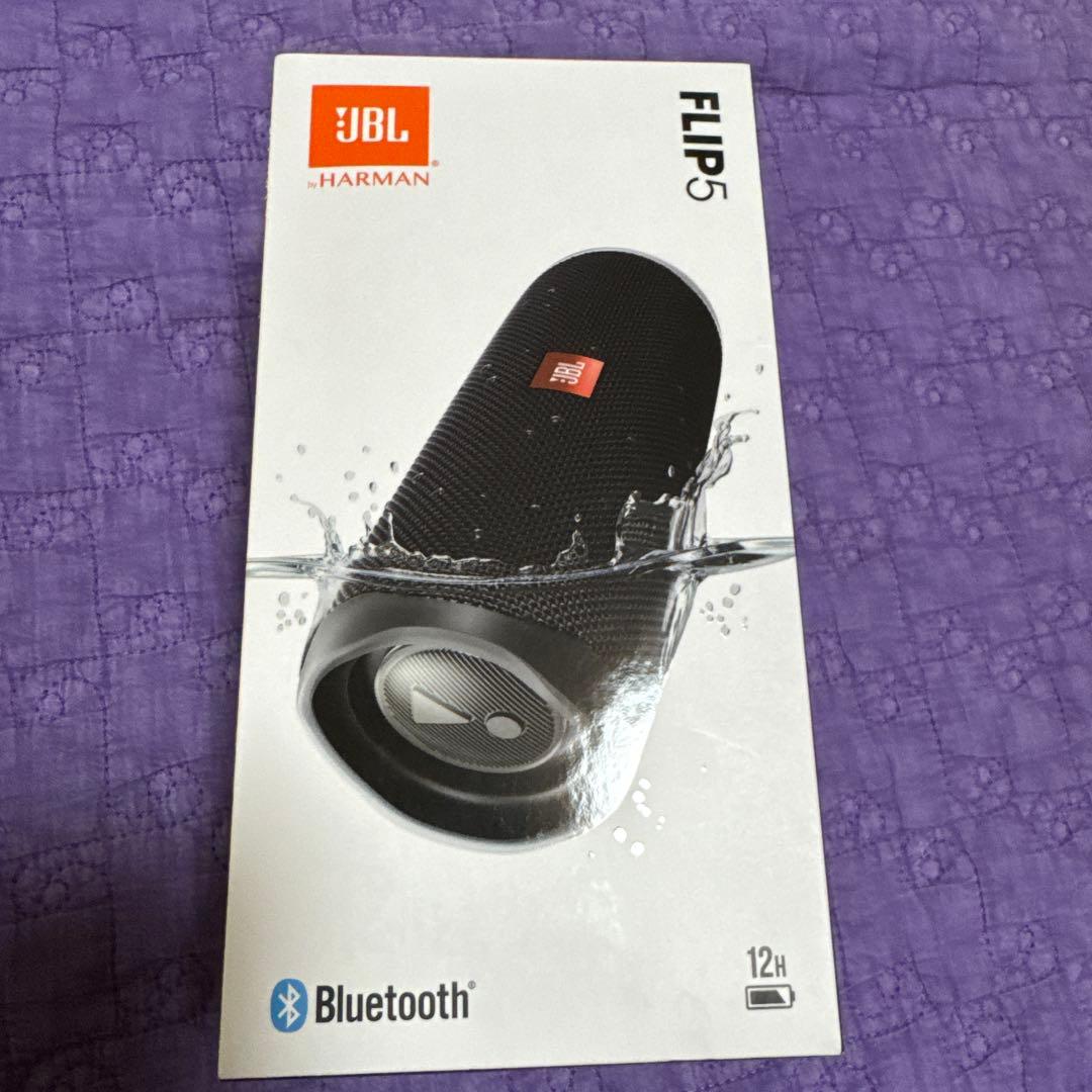 【新品未使用】JBL FLIP5 ワイヤレススピーカー　ブラック