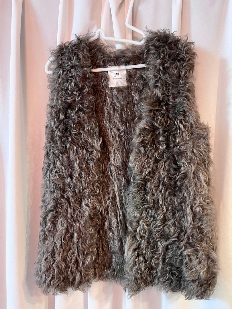 p*x様 1er Arrondissement シープスキン ベスト 38 グレ