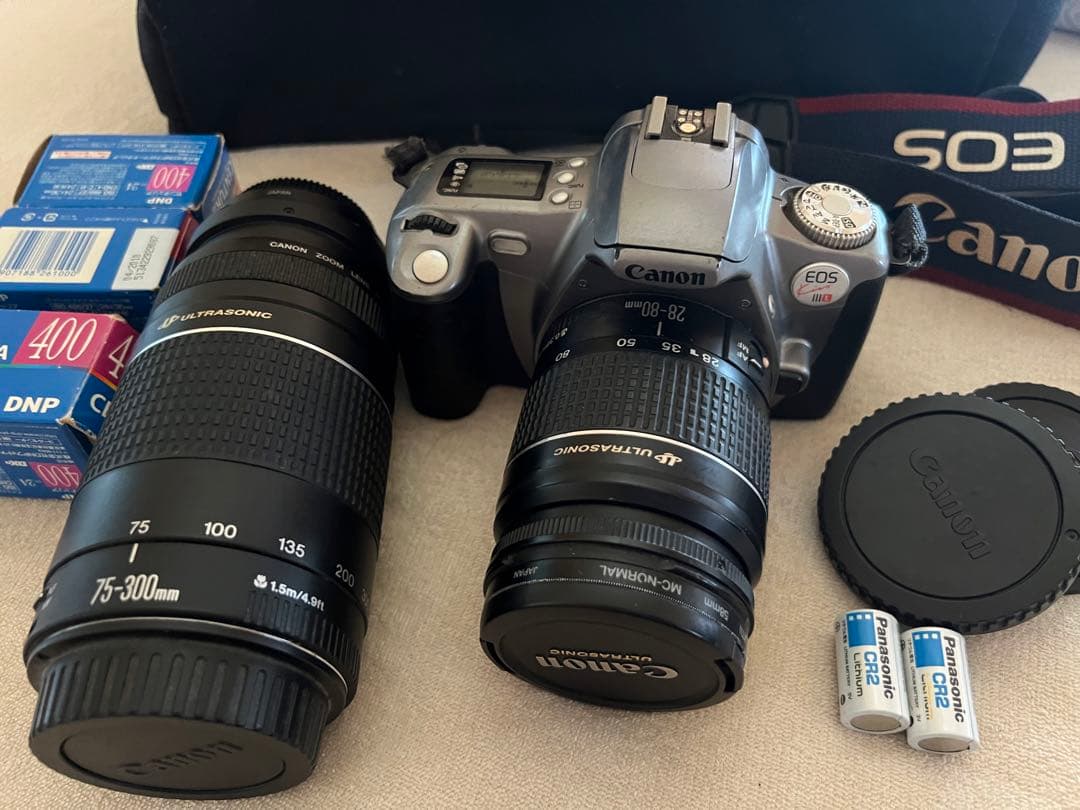 Canon Kiss Ⅲ L フィルムカメラ　望遠レンズ付き　75-300㎜