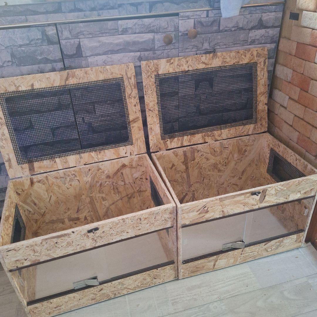 r　機能充実！OSB木製ケージ2個セット