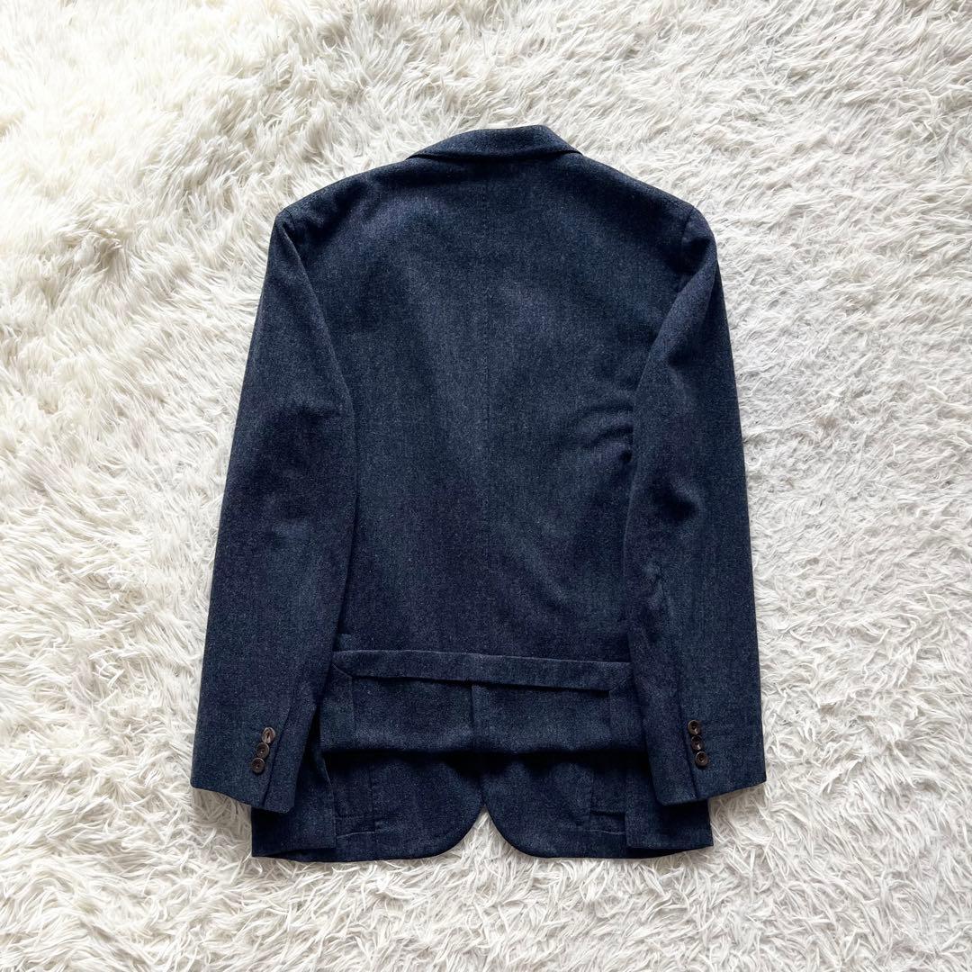 <美品>BOGLIOLI ネイビー ウール カシミヤ ジャケット サイズ46