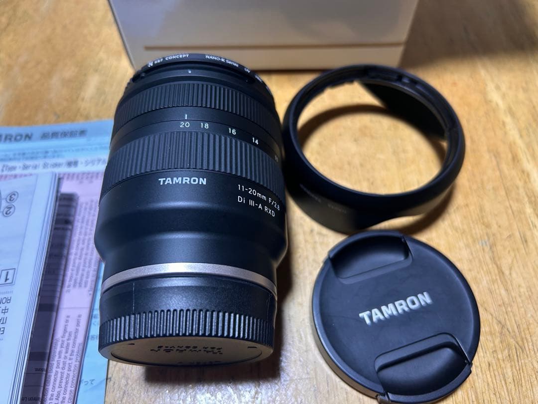 【美品】TAMRON 11-20mm F2.8 ソニー Eマウント（B060）