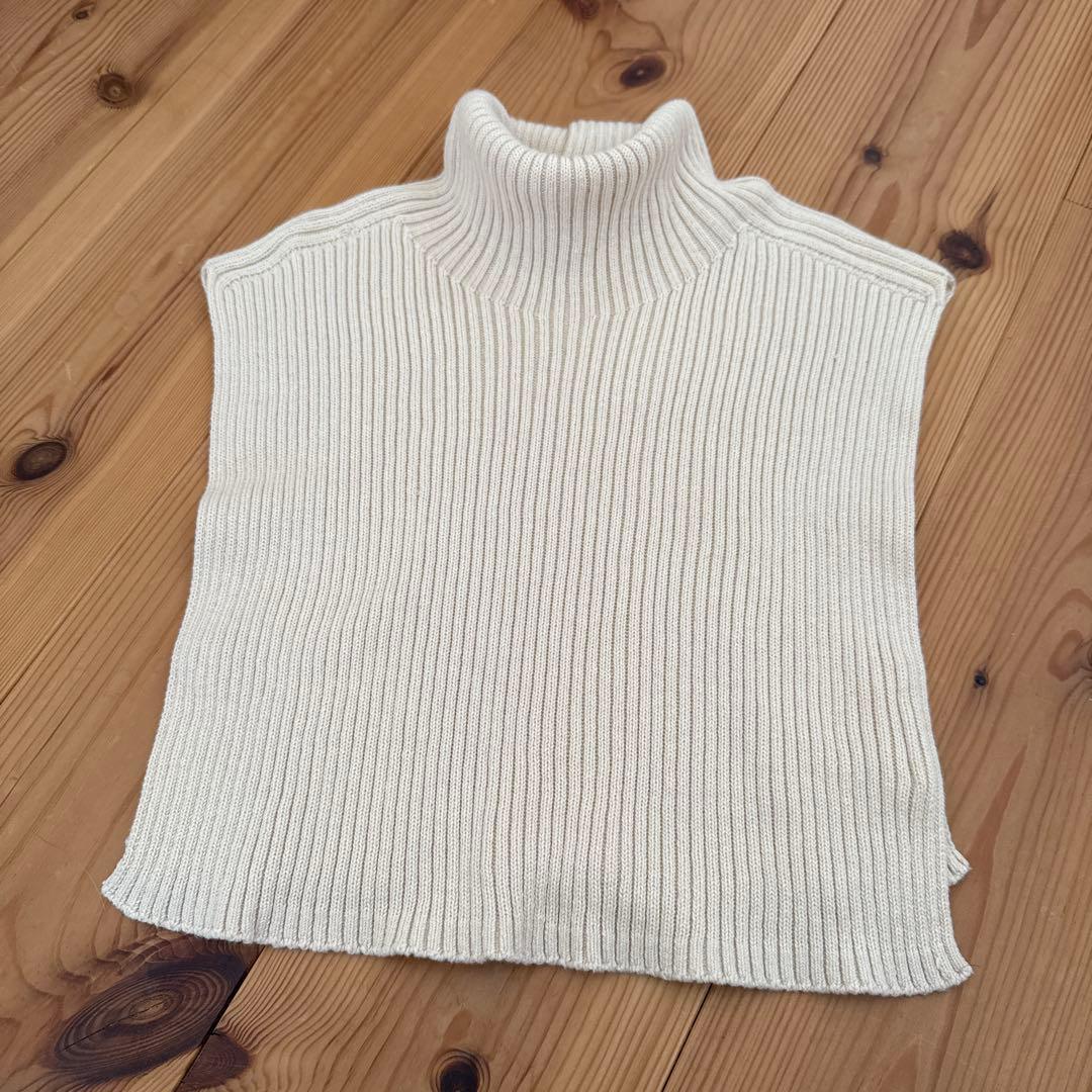 PRISTINE プリスティン カシミヤ混ニットカウル オーガニックコットン 綿