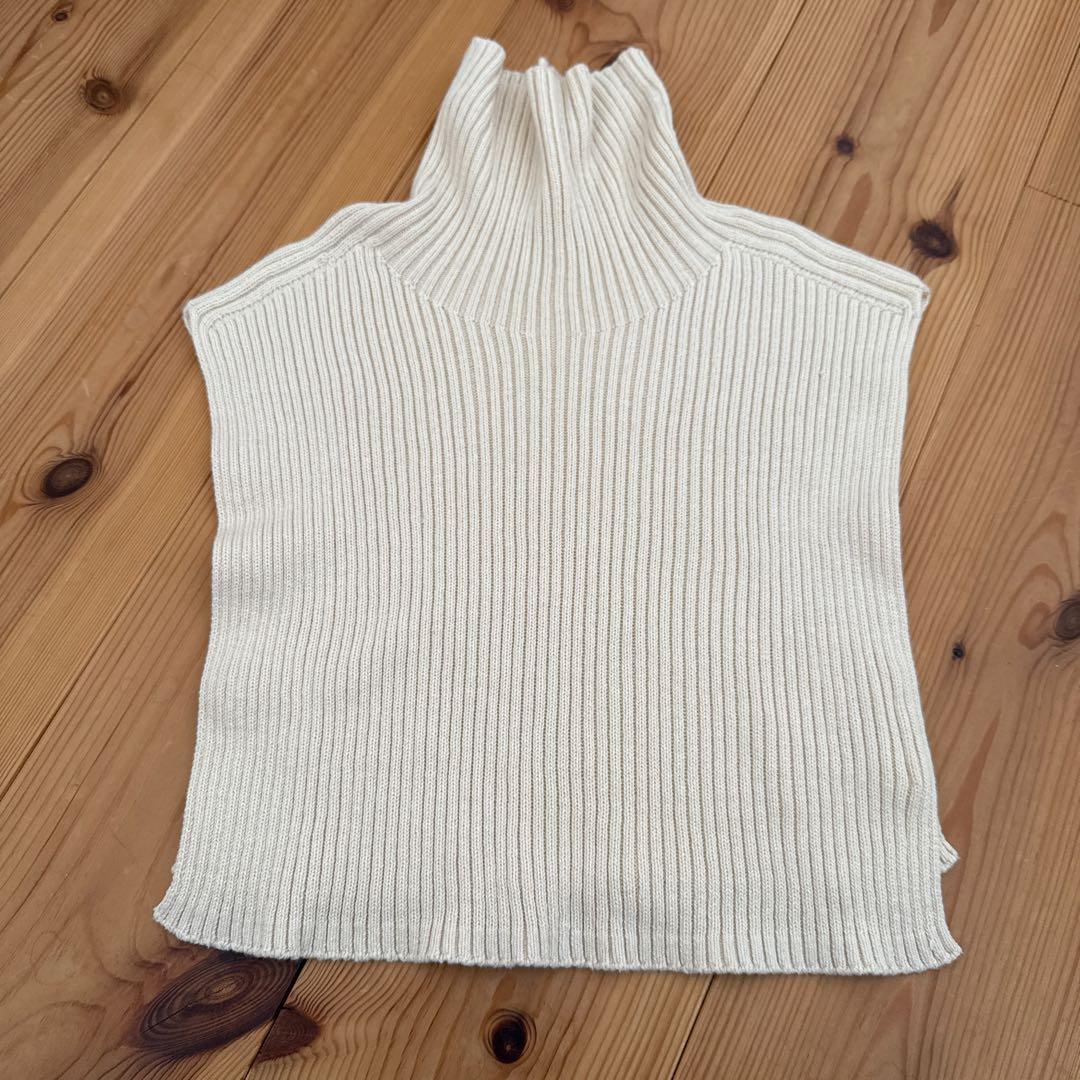 PRISTINE プリスティン カシミヤ混ニットカウル オーガニックコットン 綿