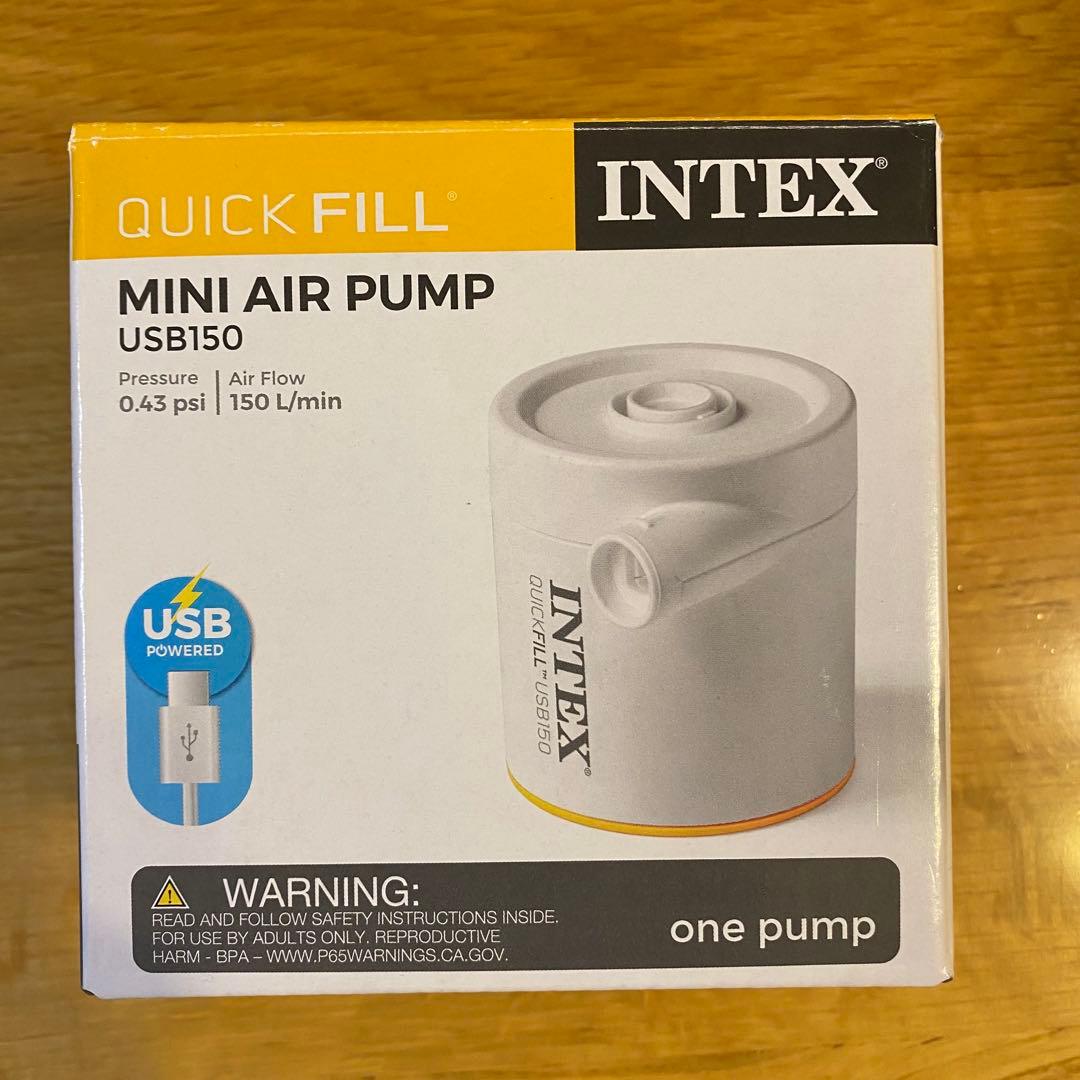 INTEX エアベッド10インチ(25cm)新品未開封品x2台+ ポンプ付き