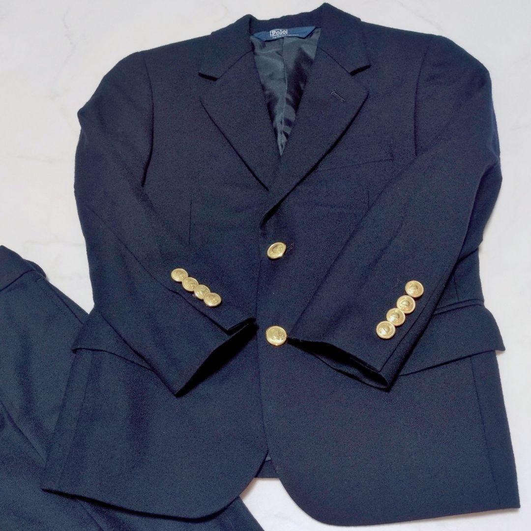 ポロラルフローレン　フォーマル　ブレザー　金ボタン　スーツ　紺　男の子　120