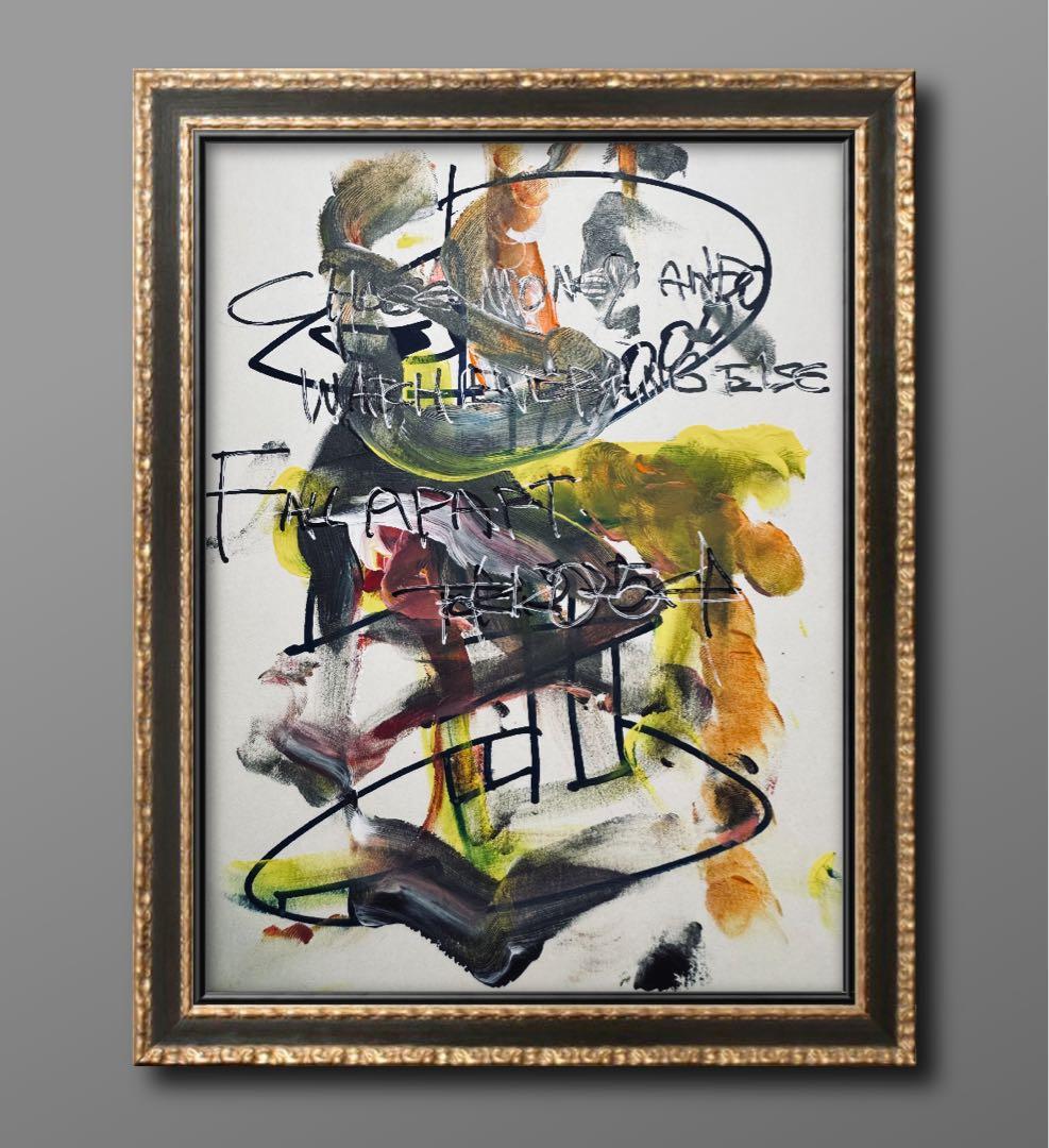 ま*ゃ様 TOKI 抽象画 don't choose money #138