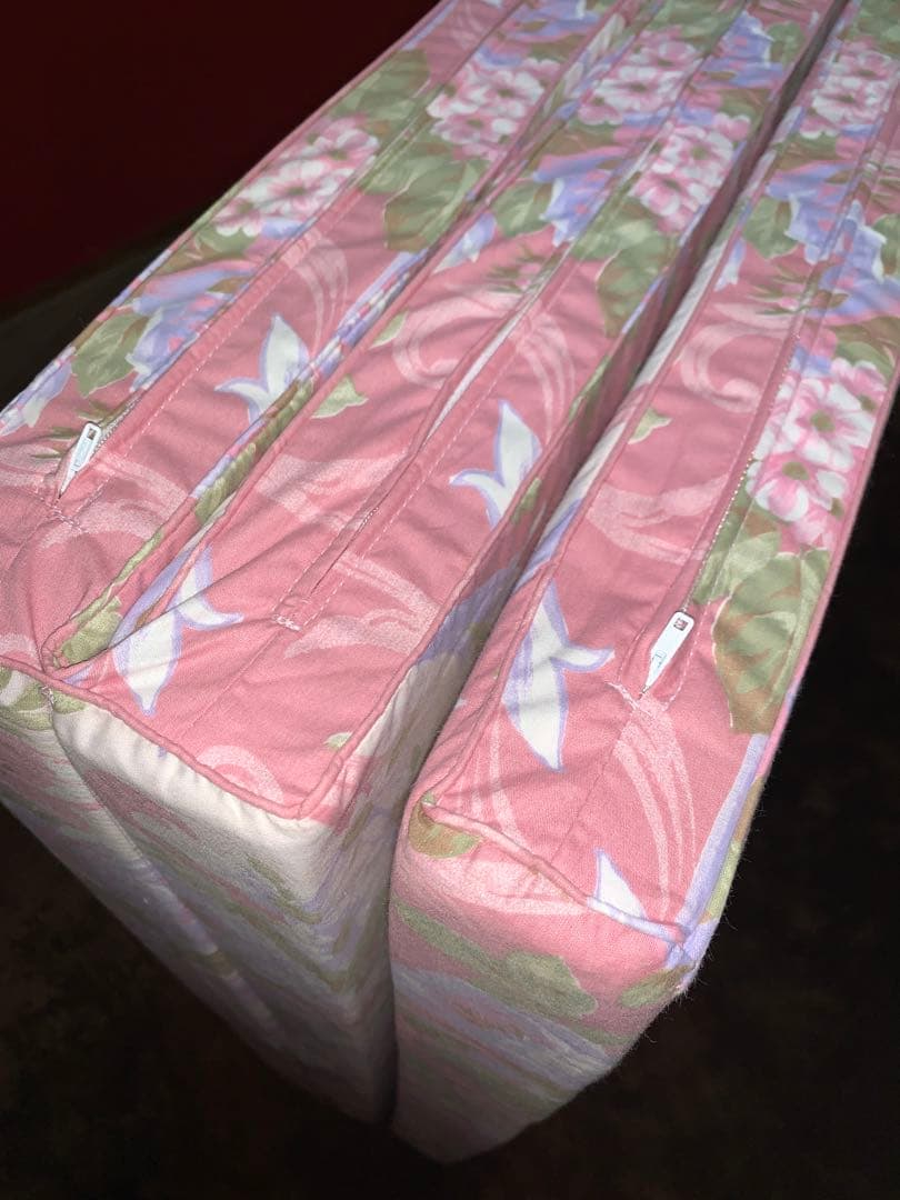 西川綿100%生地使用！シングル硬質三つ折りマットレスで体圧を軽減！固くて軽い！