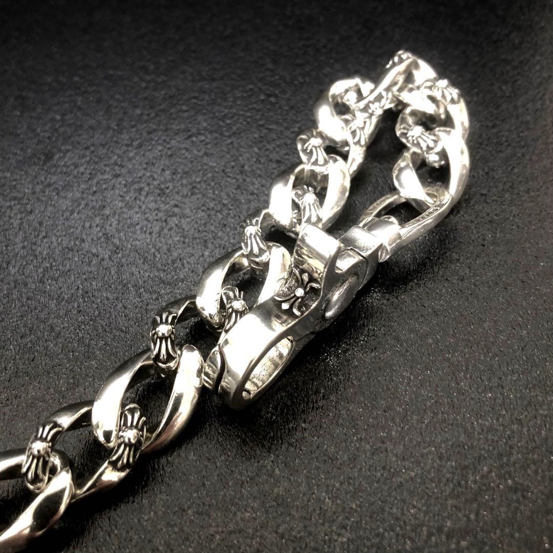 タイニーウォレットチェーン　シルバー925刻印　ファンシー　フラワーモチーフ