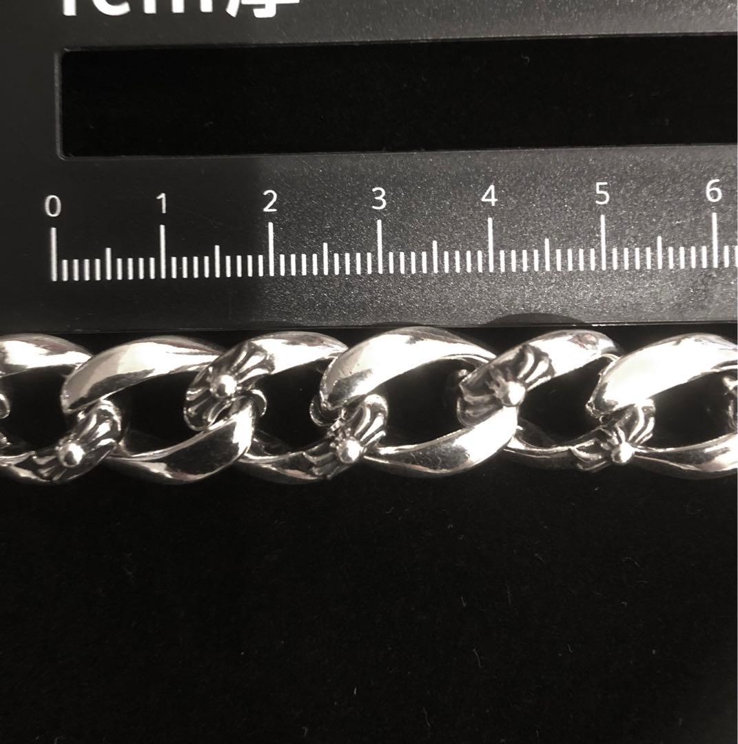 タイニーウォレットチェーン　シルバー925刻印　ファンシー　フラワーモチーフ