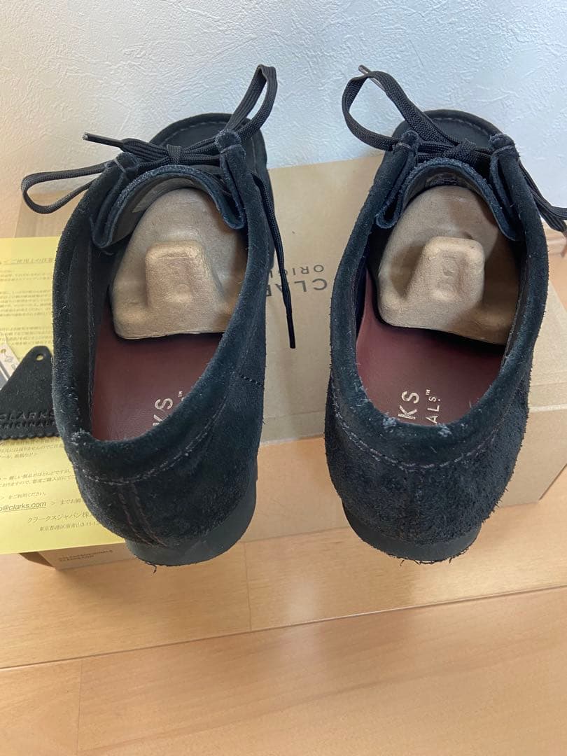 CLARKS ORIGINALS GORE-TEX ブラックワラビーUK７