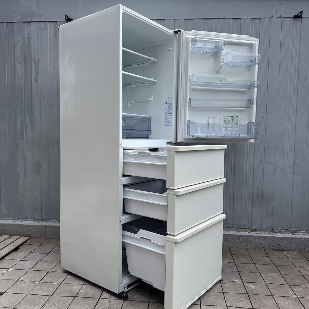 美品 AQUA 4ドア冷蔵庫 355L スリムサイズ スタイリッシュデザイン