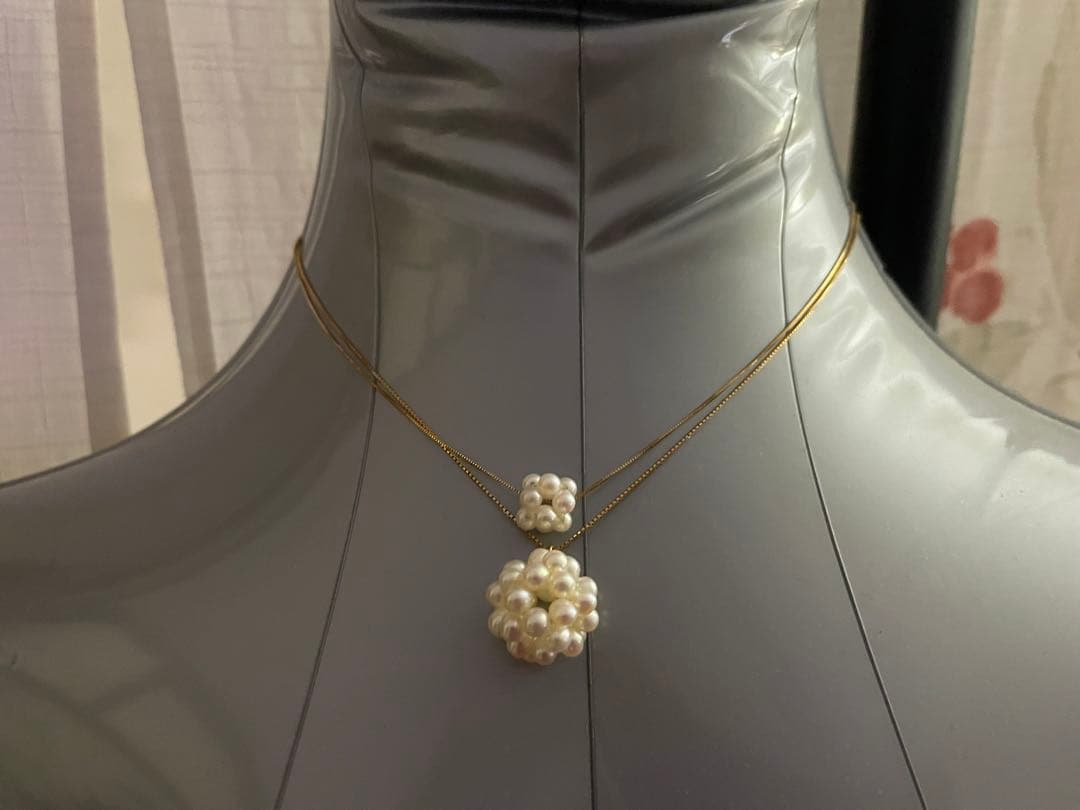 もっちさん専用　パールネックレス　２個セット 18金