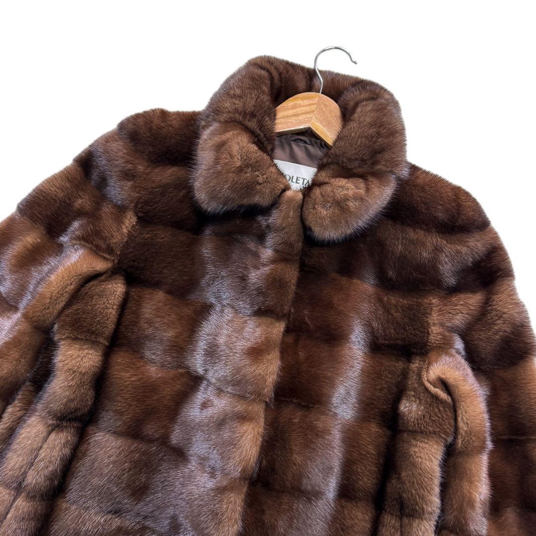 極美品　軽量　近年モデル　コペンハーゲン　デミバフミンク　ファーコート　艶◎