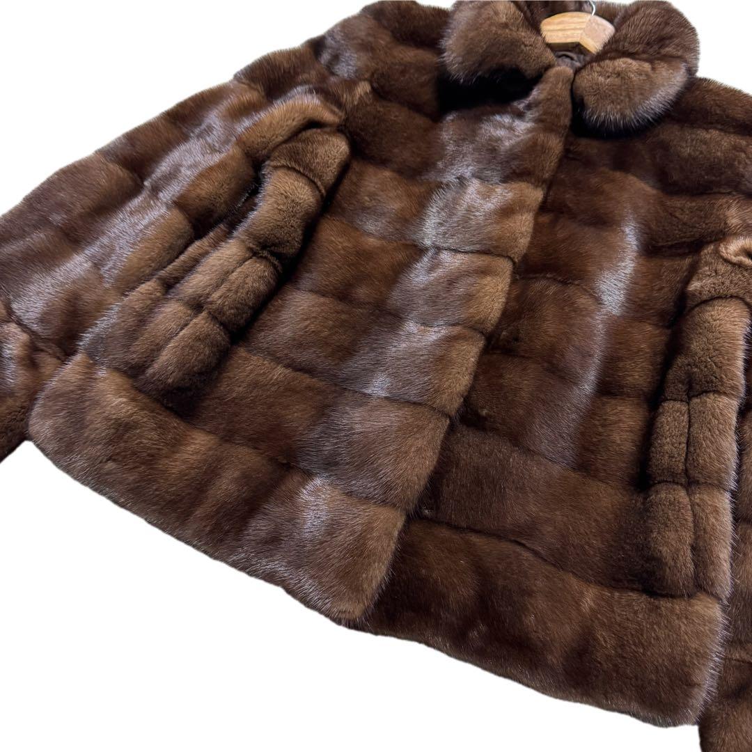 極美品　軽量　近年モデル　コペンハーゲン　デミバフミンク　ファーコート　艶◎