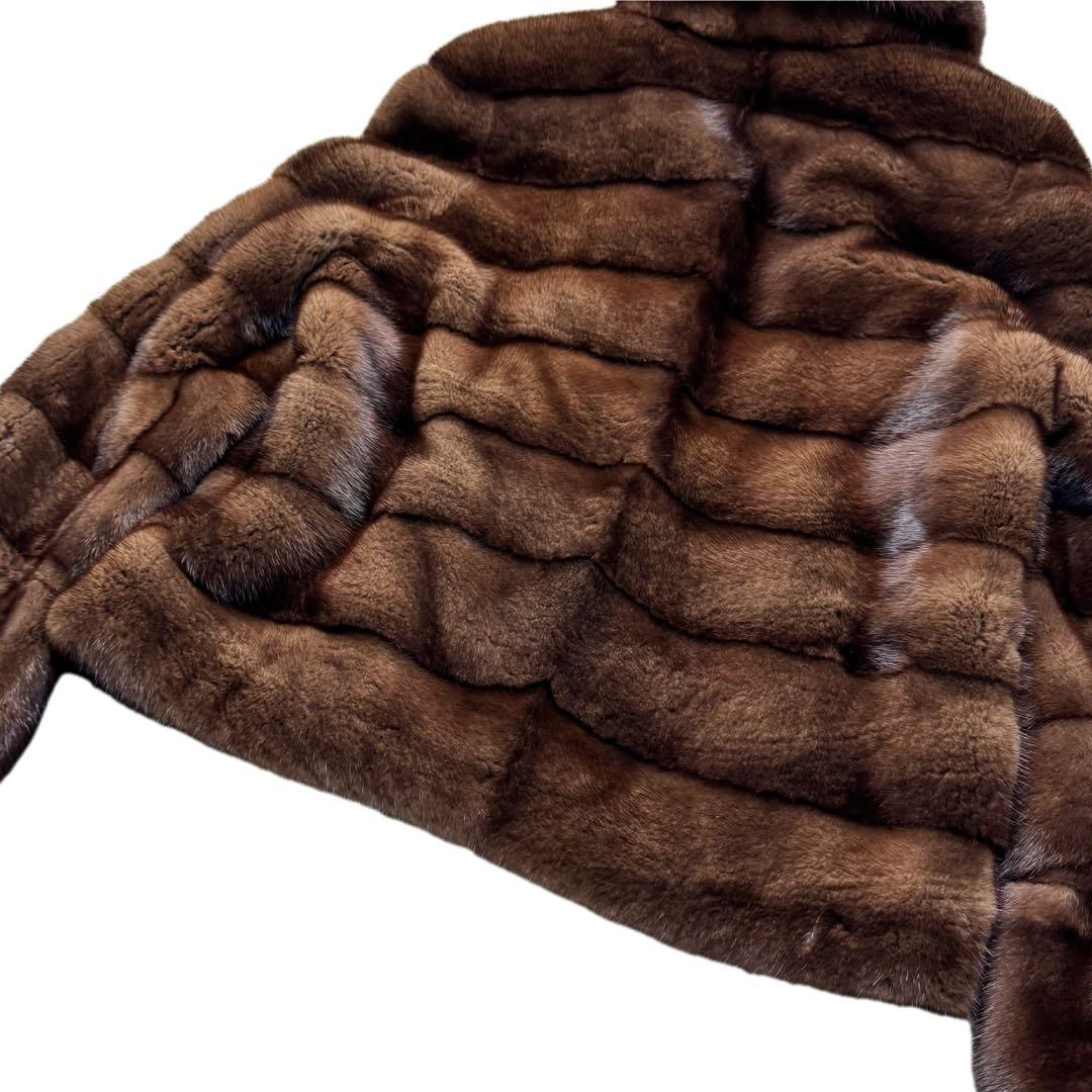 極美品　軽量　近年モデル　コペンハーゲン　デミバフミンク　ファーコート　艶◎